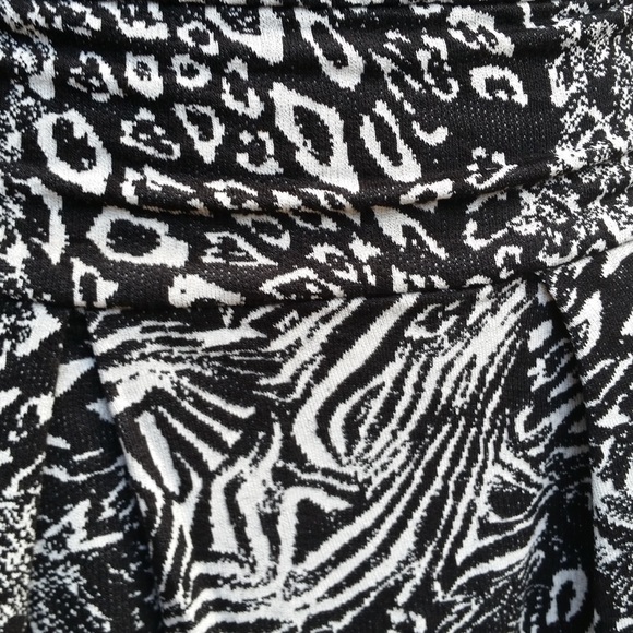 BRAND NEW SEDUZIONE Black & White Leopard Stretch Lounge Harem Pant OS - Picture 3 of 5